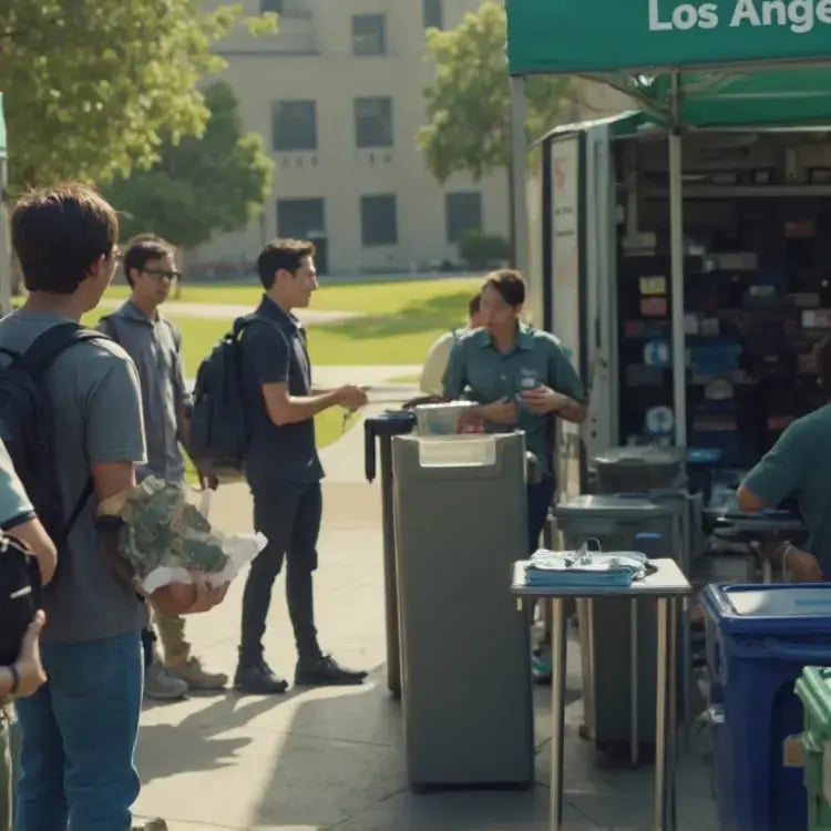 LA eCycle Recycling Event computer Recycing